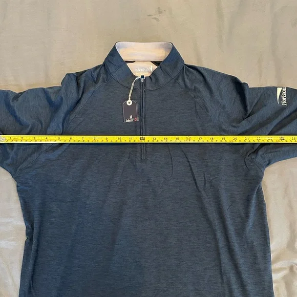 Johnnie-O Blue Performance Quarter Zip